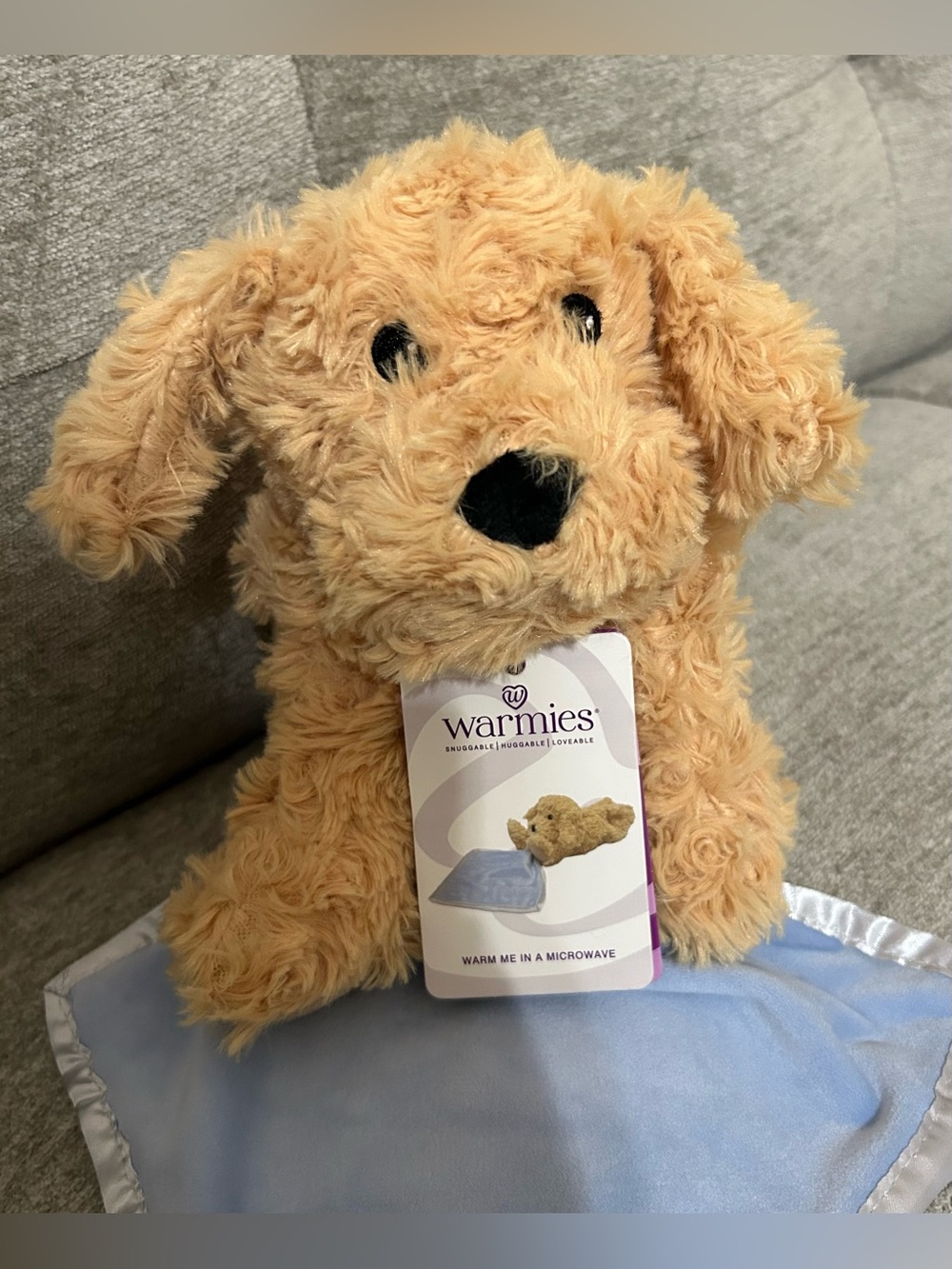 Warmies Plush Golden Dog Microwaveable Comfort Toy - Warmies